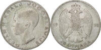 Yugoslavia 20 Dinara Petar II, Silver, KM:23 -