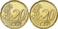 European Union 20 Euro Cent error double reverse side, Brass -