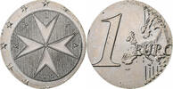 Malta Euro error struck on core only, Cupronickel, KM:New -