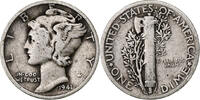 United States Dime Mercury Dime, Philadelphia, Silver, KM:140 -