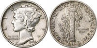 United States Dime Mercury Dime, Philadelphia, Silver, KM:140 -