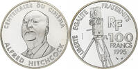 France 100 Francs Alfred Hitchcock, Monnaie de Paris, ESSAI, Silver -