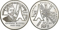 France 10 Euro Gustave Eiffel, Proof / BE, Monnaie de Paris, Silver -