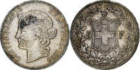 Switzerland 5 Francs Bern, Silver, KM:34 -