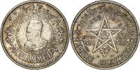 Morocco 500 Francs Mohammed V, Paris, Silver, KM:54 -