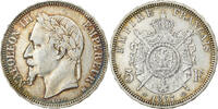 France 5 Francs Napoléon III, Strasbourg, Silver, KM:799.2 -