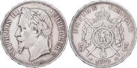 France 5 Francs Napoleon III, Napoléon III, Paris, Silver -