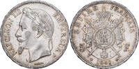 France 5 Francs Napoléon III, Strasbourg, Silver, KM:799.2 -