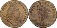 Germany Token Louis XIV, Armis Nunc Tota, Nuremberg, Brass -