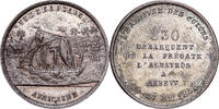 Algeria Medaille 1848 D&eacute;barquement des Colons &agrave; Arzew, Silver Plated Cop... 229.70 US$  +  28.86 US$ shipping