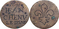 France betaalpenning 1691 Jean Chenu Le Jeune, Brass SS 80.74 US$  +  28.86 US$ shipping