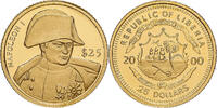 Liberia 25 Dollars 2000 Not Applicable Gold STGL 148.90 US$  +  28.86 US$ shipping
