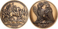 France Medaille Napoléon Ier, l'Empereur passe le Rhin à Mayence, Bronze -