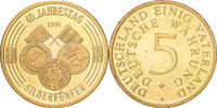 Germany Medaille 40 Years of 5 Silver Mark, Copper-Nickel Gilt -