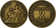 France 2 Francs Chambre de commerce, Paris, Aluminum-Bronze -