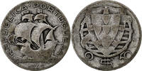 Portugal 2-1/2 Escudos Silver, KM:580 -