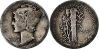 United States Dime Mercury Dime, U.S. Mint, Silver, KM:140 -