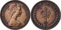 Great Britain 1/2 New Penny Elizabeth II, Bronze, KM:914 -