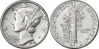 United States Dime Mercury Dime, U.S. Mint, Silver, KM:140 -