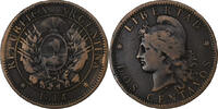 Argentina 2 Centavos Bronze, KM:33 -