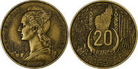 Madagascar 20 Francs Paris, Aluminum-Bronze, KM:7 -