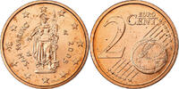 San Marino 2 Euro Cent Rome, Copper Plated Steel, KM:441 -