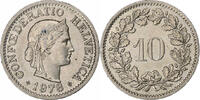 Switzerland 10 Rappen Bern, Copper-nickel, KM:27 -