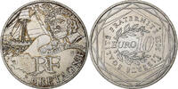 France 10 Euro Bretagne, Robert Surcouff, Paris, Silver -