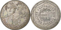 France 10 Euro Champagne-Ardenne, Camille Claudel, Paris, Silver -