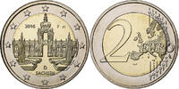 Germany 2 Euro Sachsen, Stuttgart, Bi-Metallic -