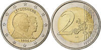 Luxembourg 2 Euro 25th Birthday of Guillaume, Bi-Metallic -