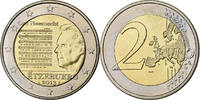 Luxembourg 2 Euro Henri I National Anthem, Utrecht, Bi-Metallic -