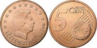Luxembourg 5 Euro Cent Paris, Copper Plated Steel -