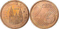 Spain 2 Euro Cent Madrid, Copper Plated Steel -
