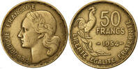 50 Francs 1954 B Frankreich Guiraud, Beaumont - Le Roger, Aluminum-Bronze, S+ S+