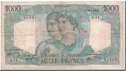 France 1000 Francs 1945-04-26, Fayette:41.2, KM:130a -