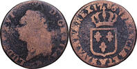 France 1786 W Louis XVI, Sol ou sou, Lille, Copper, Gadoury:350 F(12-15)