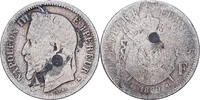 France 1 Franc Napoleon III, Paris, Silver, Gadoury:463 -