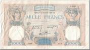 France 1000 Francs 1938-11-03, Fayette:38.32, KM:90c -