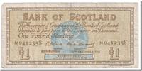 Scotland 1 Pound Banknote, 1962-12-12, KM:102a -