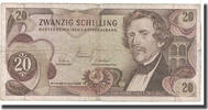 Austria 20 Schilling Banknote, 1967-07-02, KM:142a -