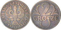 Poland 2 Grosze Coin, Warsaw, Bronze, KM:9a -
