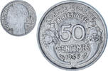 France 50 Centimes Morlon, Paris, Aluminum, KM:894.1a -