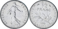 France 1/2 Franc Semeuse, Paris, Nickel, KM:931.1 -