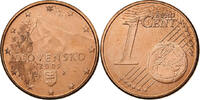 Slovakia Euro Cent Kremnica, Copper Plated Steel, KM:95 -