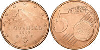Slovakia 5 Euro Cent Kriváň, golden, Copper Plated Steel -