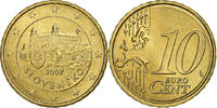 Slovakia 10 Euro Cent Kremnica, Brass, KM:98 -