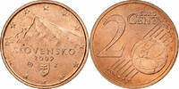 Slovakia 2 Centimes Copper Plated Steel, KM:96 -