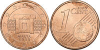 Malta 1 Cent Mnajdra Temple Altar, Copper Plated Steel -