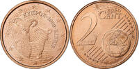 Cyprus 2 Euro Cent Copper Plated Steel, KM:79 -